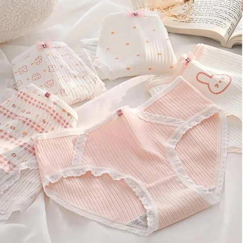شورت زنانه عروسکی فانتزی کبریتی نخی طرح خرگوشی سایز بزرگ 3X