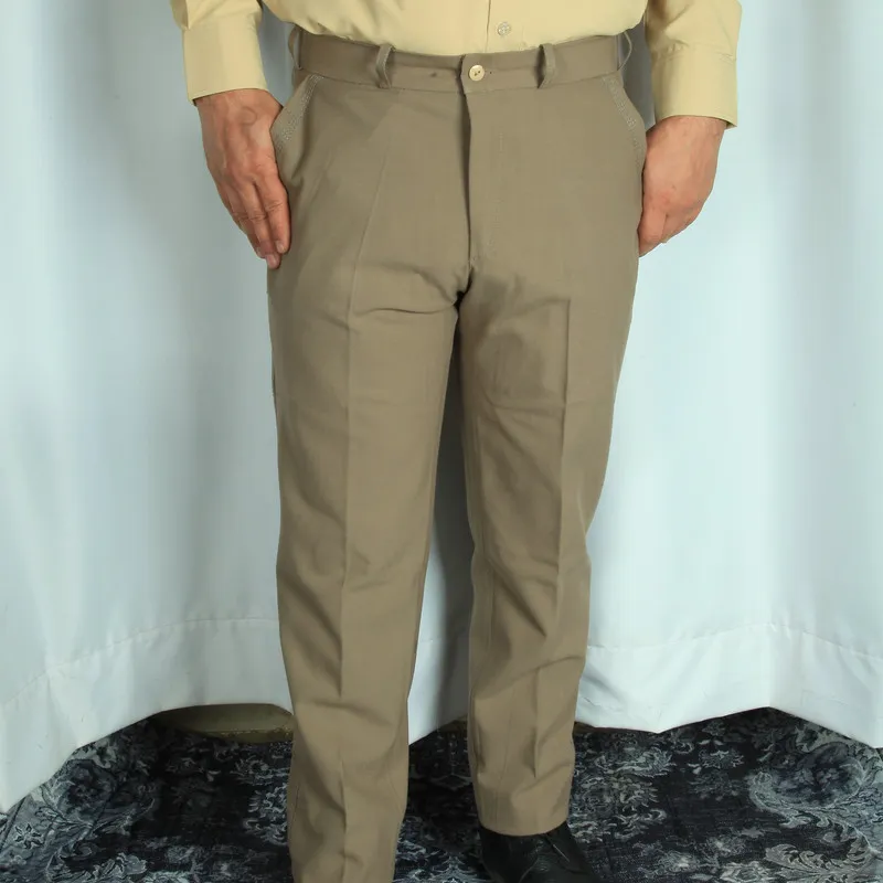 شلوار راسته مردانه درایور مدل کتان کجراه