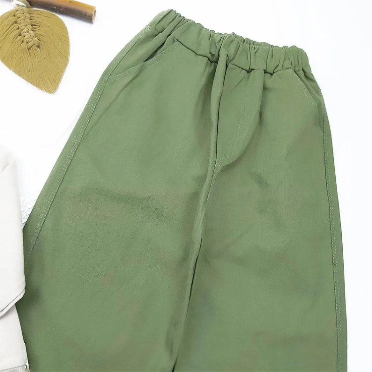 ست بلوز و شلوار دخترانه طرح بابونه مدل بگ جنس پنبه دورس و کتان