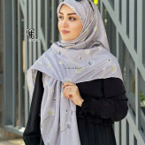 روسری نخی قاصدک طرح سهراب قایق 140 سانتی متر