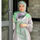 روسری نخ کاستوم طرح هما ابعاد 140 در 140