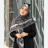 روسری نخ کاستوم طرح گیسو قواره بزرگ 140 سانتیمتر