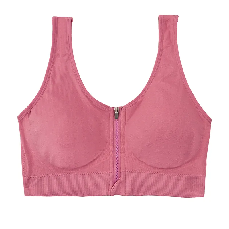 نیم تنه ورزشی زنانه نخی کاپدار جلو زیپ لاکرا سایز M L XL XXL