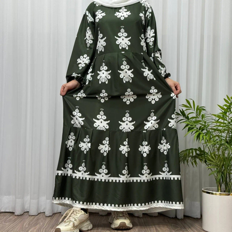 پیراهن ساحلی زنانه بوگاتی فری سایز تا 48 قد 135 چهارفصل شیک و راحت بدون آبرفت و رنگ رفت