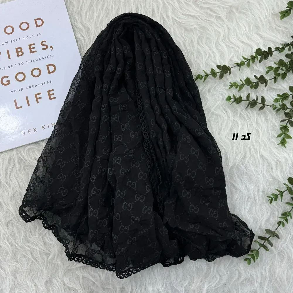 شال حریر مجلسی طرح گوچی قواره 190 در 80 سانتیمتر کد 1964