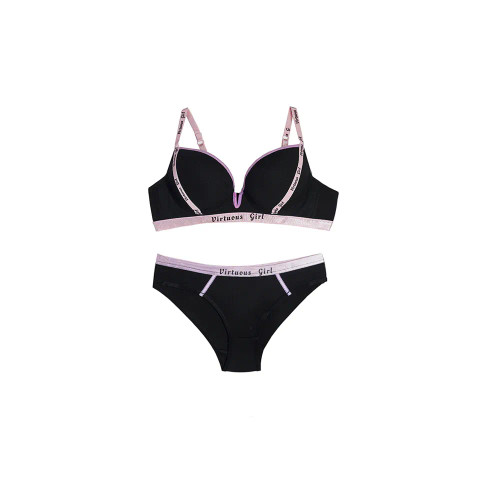ست شورت و سوتین اسفنجی فنردار کش اسپرت VIRTUOUS GIRL سایز 75 تا 95 جنس فانریپ کبریتی