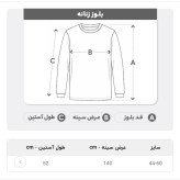 بلوز زنانه بیسکوییتی رنگ ماچا سایز بزرگ 44 تا 60