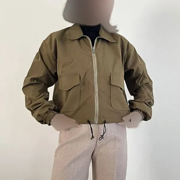 کاپشن بامبر زنانه دو رو جنس هایدی تیسی مدل گت دار سایز 38 تا 44