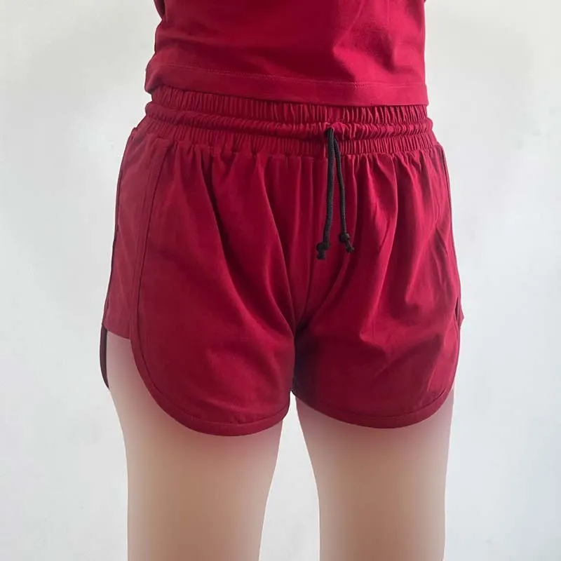 شورتک اسپرت دخترانه کد 1192 نخ پنبه بنددار فری سایز تا 44