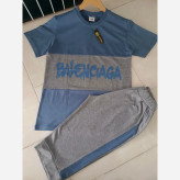 ست تیشرت و شلوارک اسپرت بچگانه طرح BALENCAGA جنس سوپر پنبه و ملانژ سایز 60 تا 70