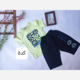 ست تیشرت و شلوارک دخترانه طرح گل دار باکیفیت و راحت