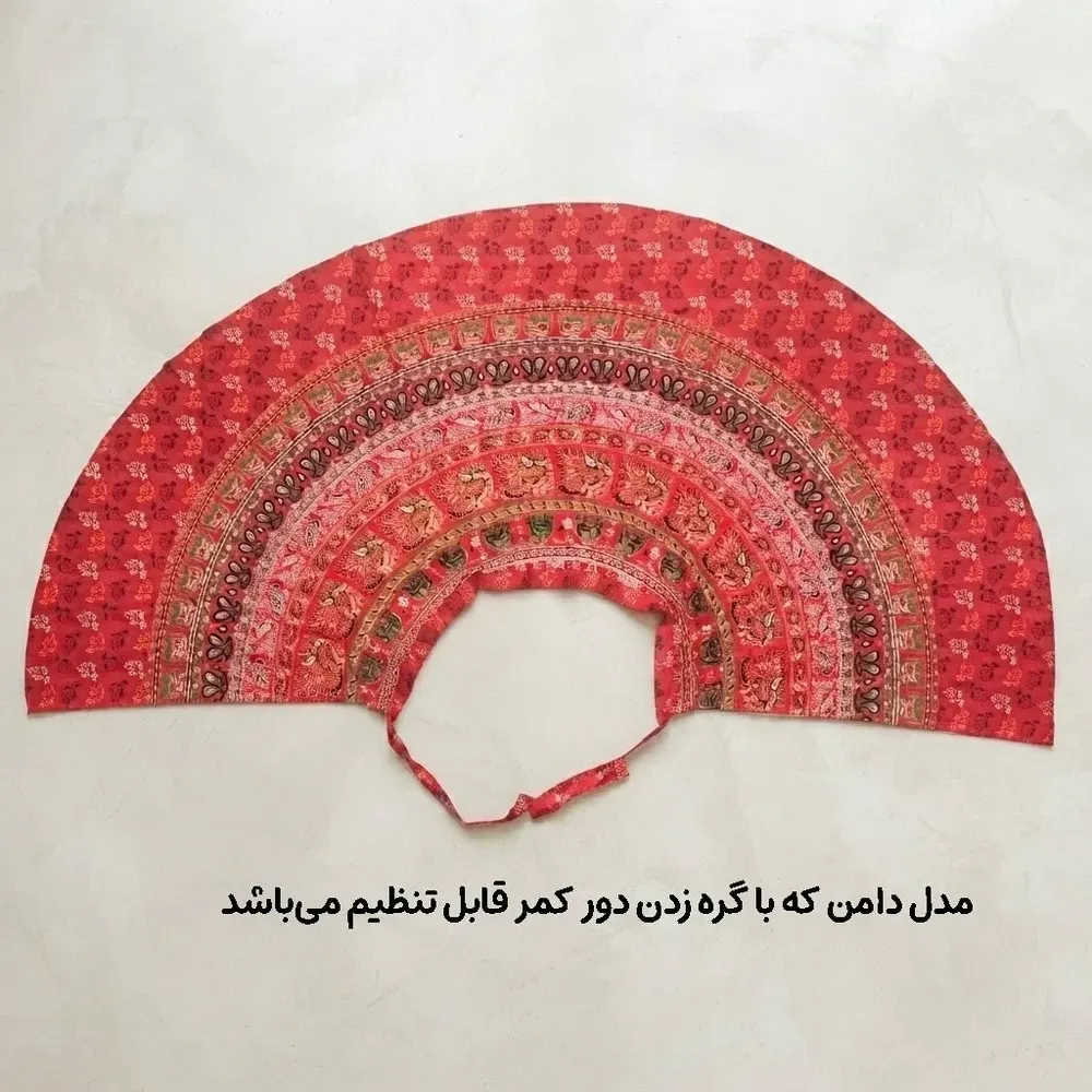 دامن زنانه لنگی کتان فری سایز مناسب تا سایز 52