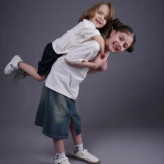 تیشرت نخی پنبهای تک رنگ سفید شیری بچگانه مناسب 3 تا 12 سال