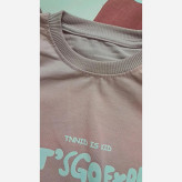 ست تیشرت و شلوارک اسپرت پسرانه و دخترانه مدل let's go جنس پنبه یک رو