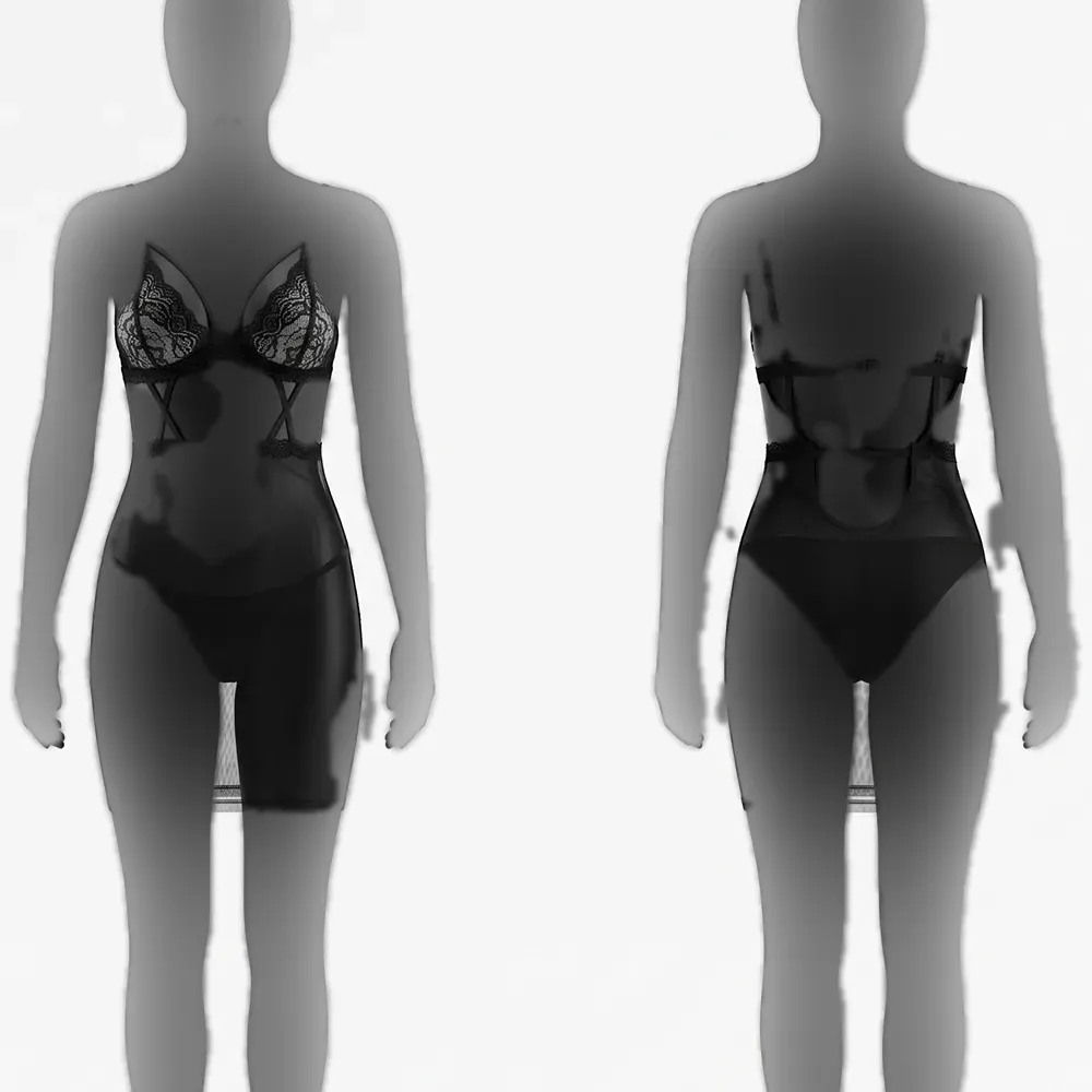 لباس خواب فانتزی زنانه تور به همراه شورت لامبادا تک سایز