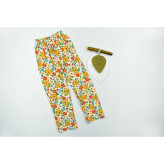 شلوار راحتی نخی دخترانه 6 تا 10 سال با کمر کشی و استایل راسته