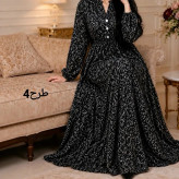 پیراهن بلند زنانه آسلین جنس الیزه سایز 1 و 2