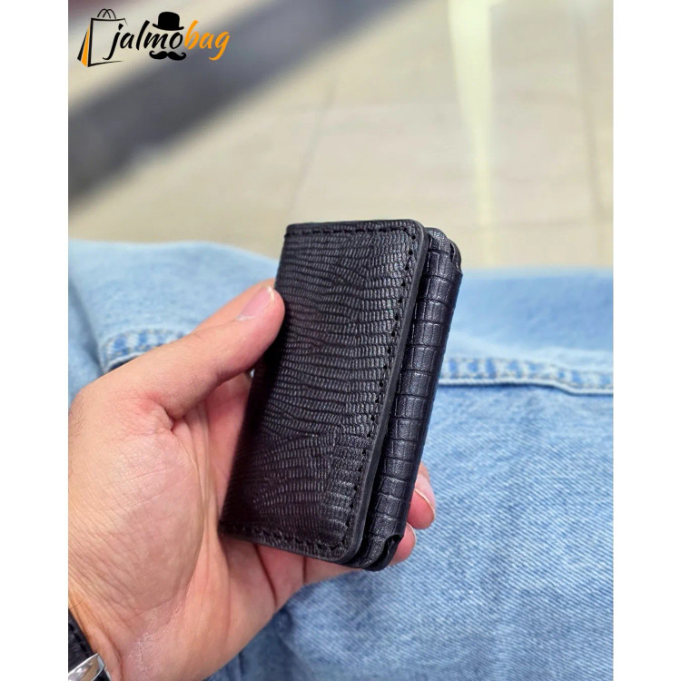جاکارتی چرم طبیعی دکمه دار