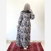 پیراهن ساحلی زنانه جنس فلور بوگاتی فری سایز قد 135