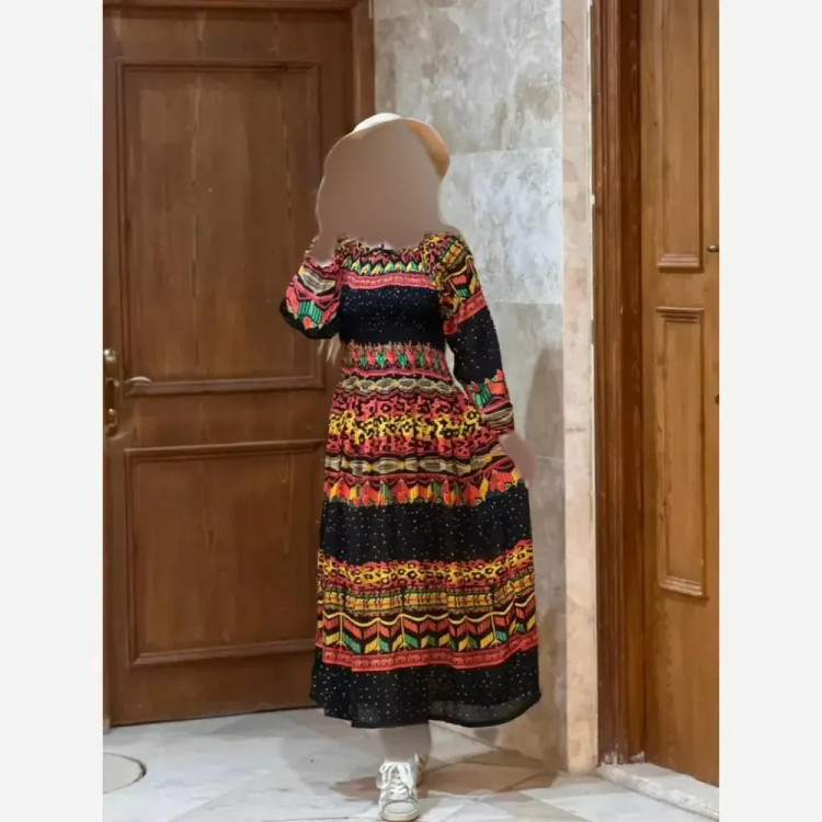 پیراهن کریشه هندی نخ کریشه هند فری سایز