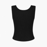 تاپ ورزشی زنانه جذب الیاف مصنوعی ساده یقه گرد سایز 38