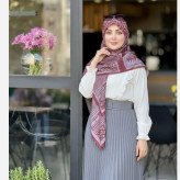 روسری نخ کاستوم طرح خاتون زنانه