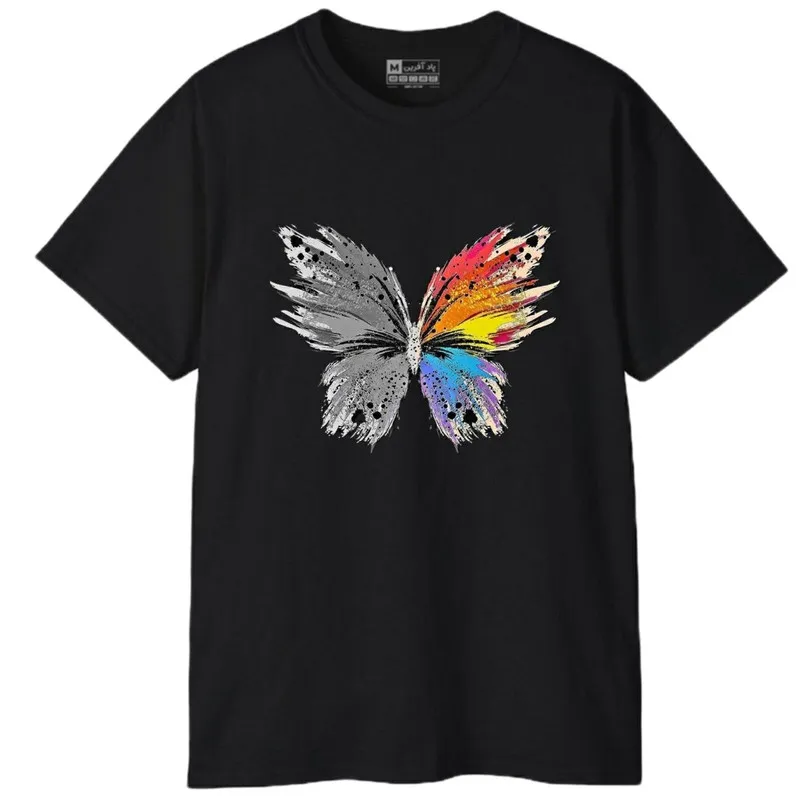 تی شرت آستین کوتاه مردانه پاد آفرین مدل پروانه
