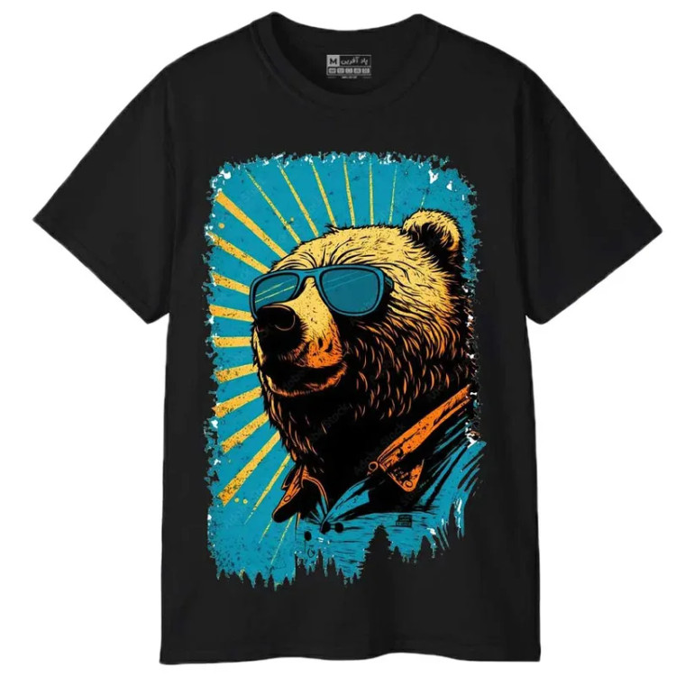 تیشرت آستین کوتاه مردانه مدل خرس قطبی