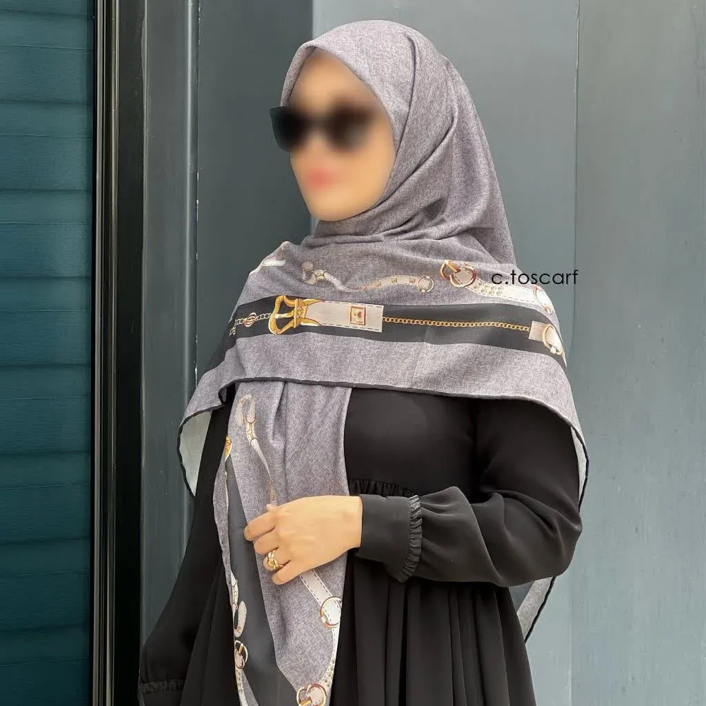 روسری نخ کاستوم طرح دیانا طوسی قواره بزرگ 140 سانتیمتر سیتو
