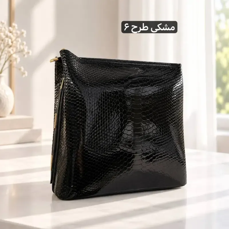 کیف زنانه چرم مصنوعی ابعاد 30 در 28 در 13 سانتیمتر