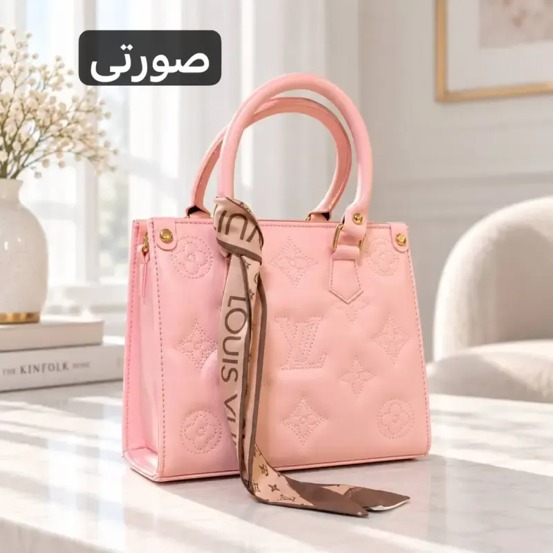 کیف دخترانه چرم مصنوعی روزمره و مجلسی ابعاد 24 در 21 سانتیمتر