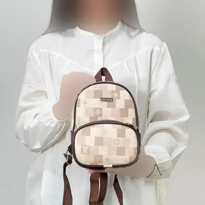 مینی کوله طرح دار زنانه چرم مصنوعی