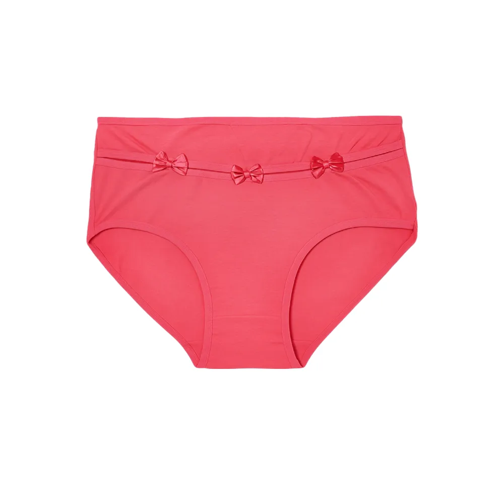 شورت زنانه اسلیپ نخی جلو سه پاپیون برند بانو سایز 3XL