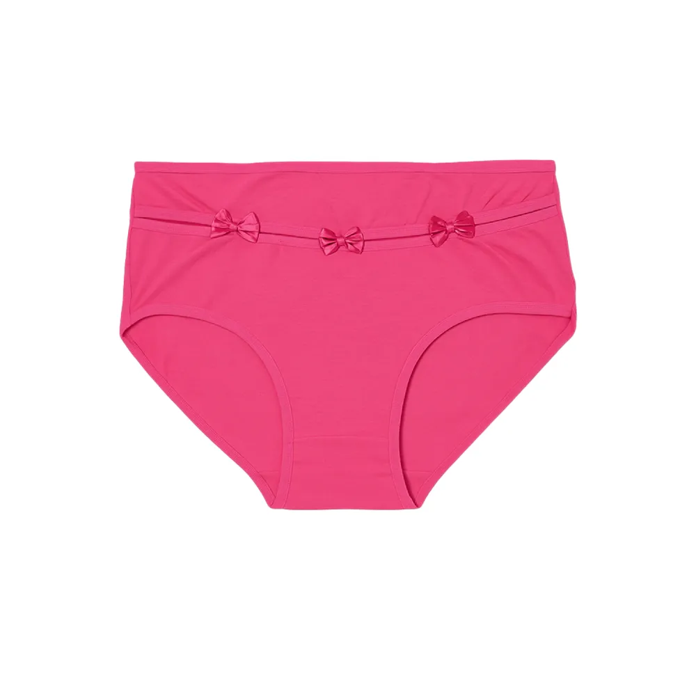 شورت زنانه اسلیپ نخی جلو سه پاپیون برند بانو سایز 3XL