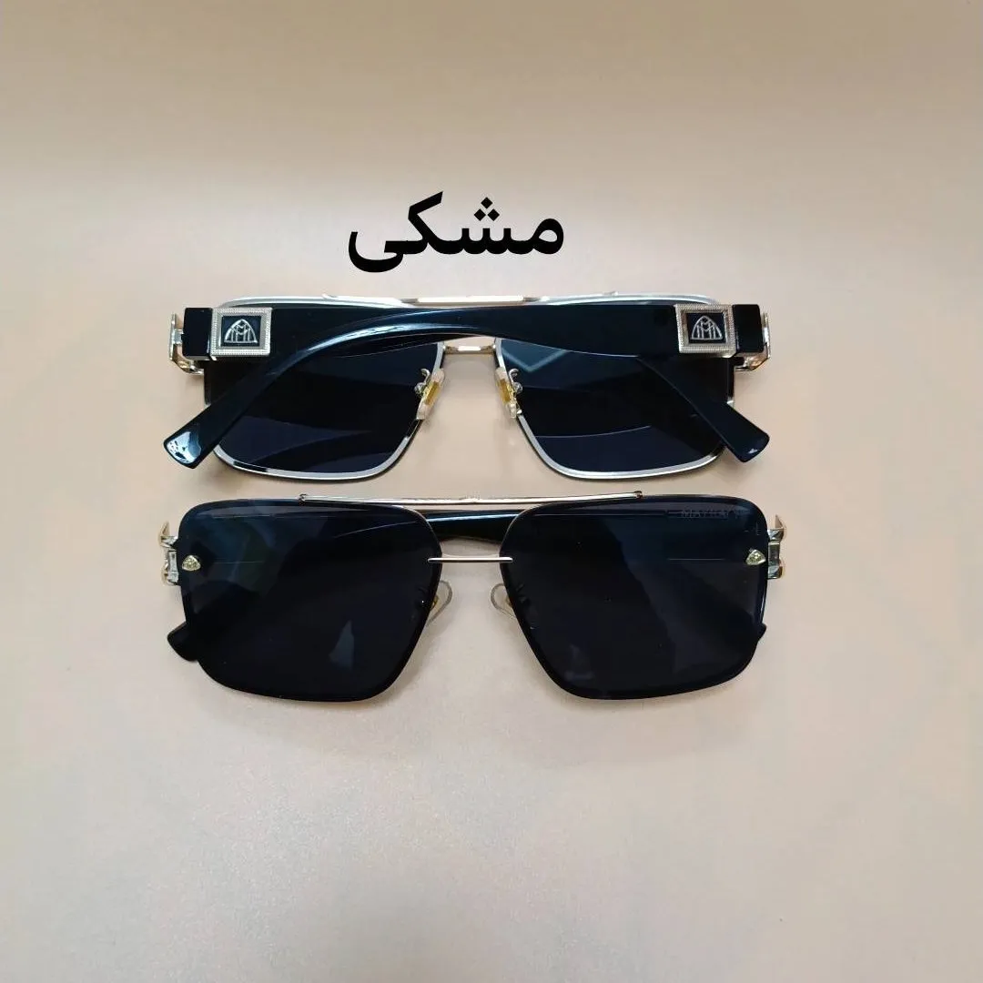 عینک مردانه میباخ آلمانی UV 400 لوکس ترکیب فلز و کائوچو مناسب صورت متوسط و بزرگ