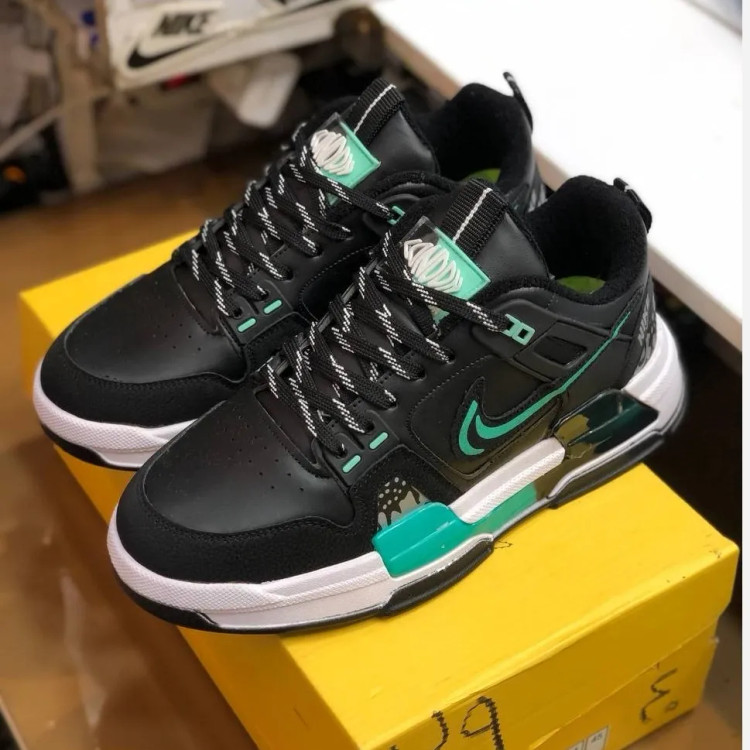 کفش نایک ایرفورس مردانه مشکی سبز کتونی اسپرت و پیاده روی