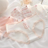 شورت زنانه عروسکی فانتزی کبریتی نخی صورتی طرح خرگوشی سایز XL